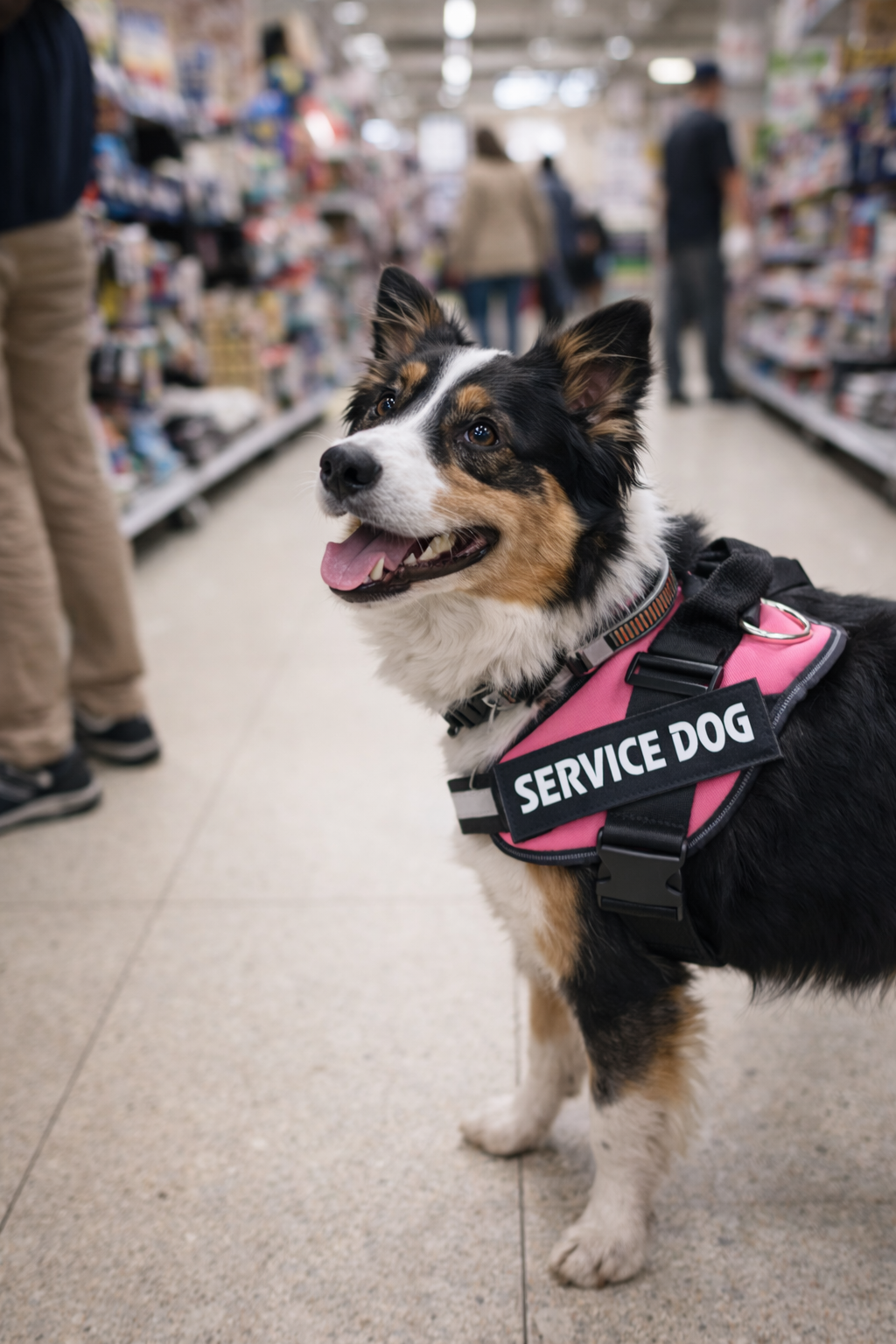 Service Dog Harness with Identification Patch