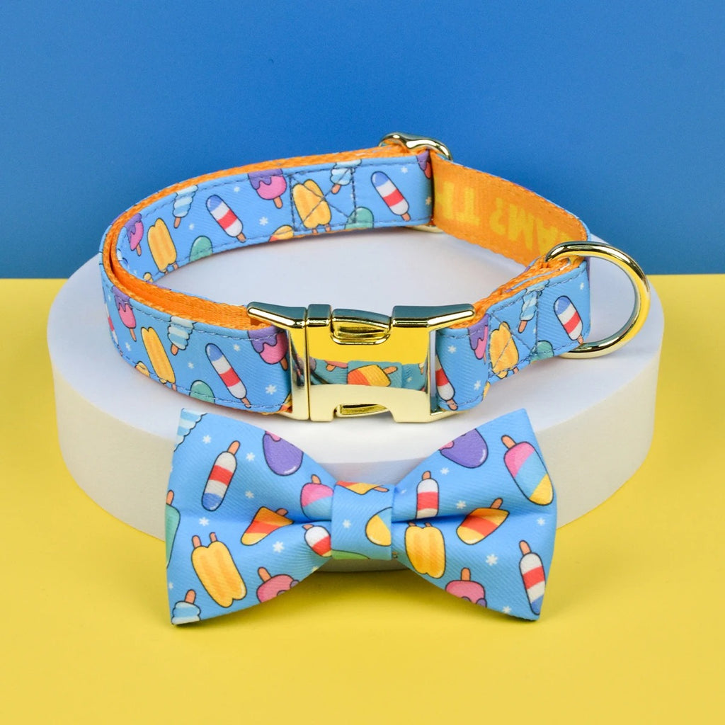 Adjustable Dog Collar with Bow Tie