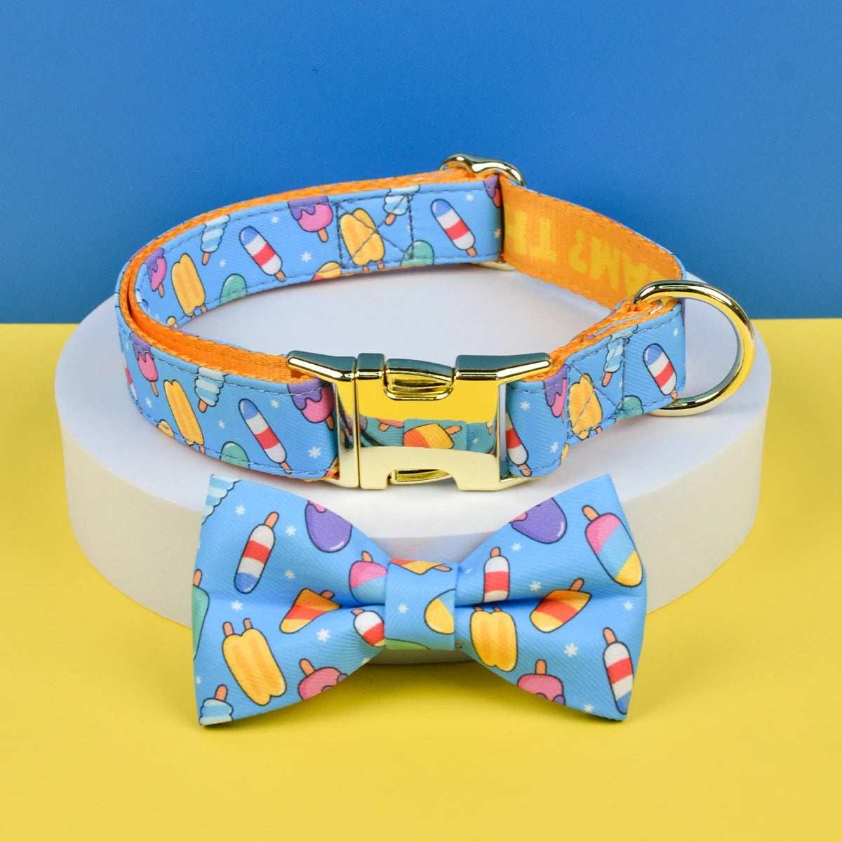 Adjustable Dog Collar with Bow Tie