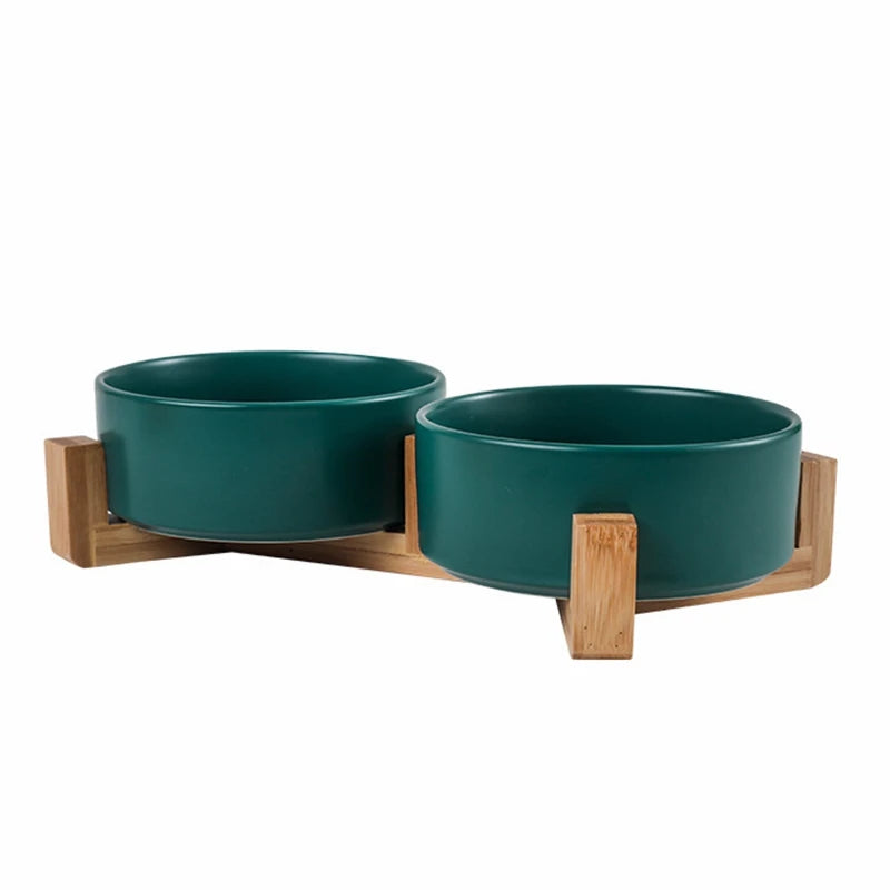 Modern Dog Feeding Bowl Set