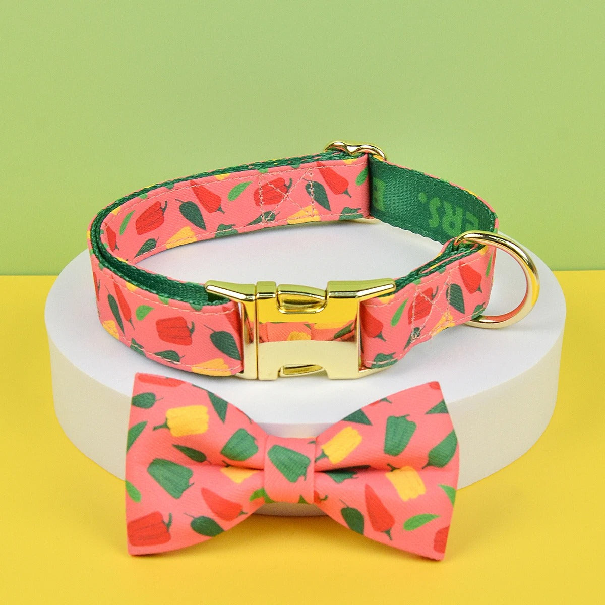 Adjustable Dog Collar with Bow Tie