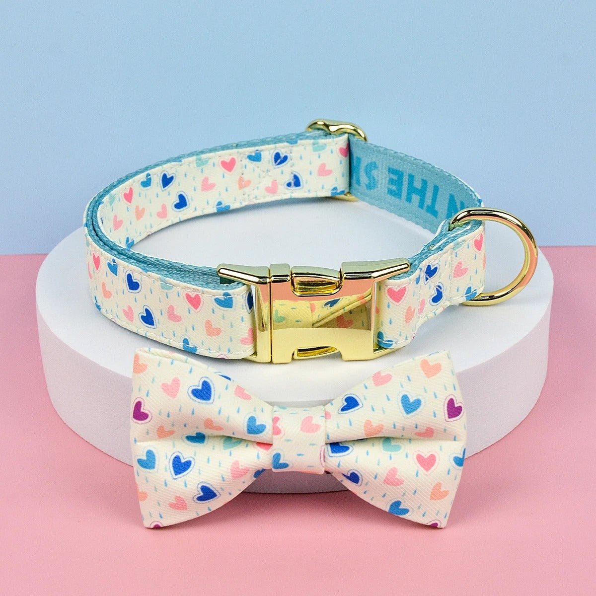 Adjustable Dog Collar with Bow Tie