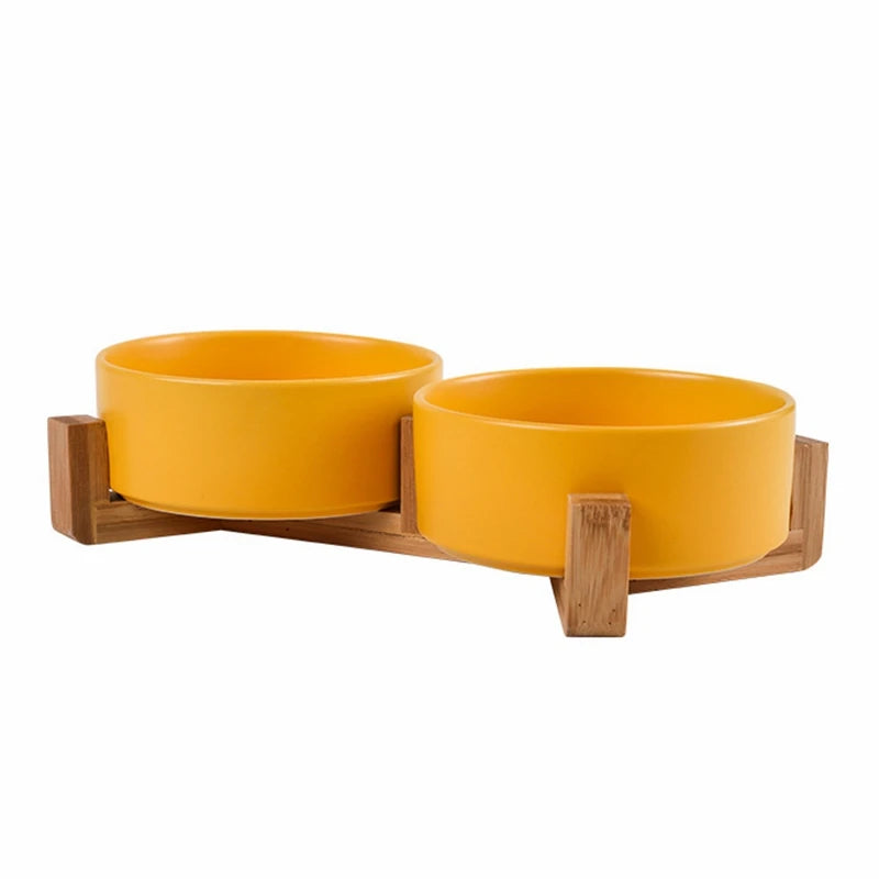 Modern Dog Feeding Bowl Set